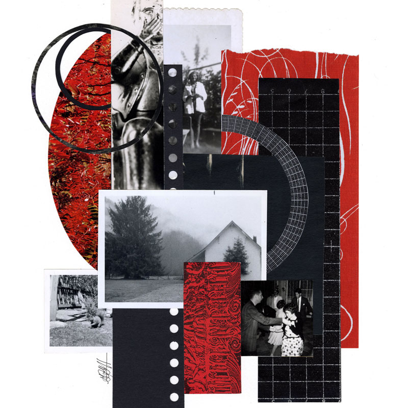 Blurred Memories collage by Gina Hanzsek
