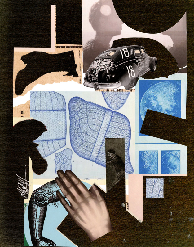What is Left Over collage by Gina Hanzsek