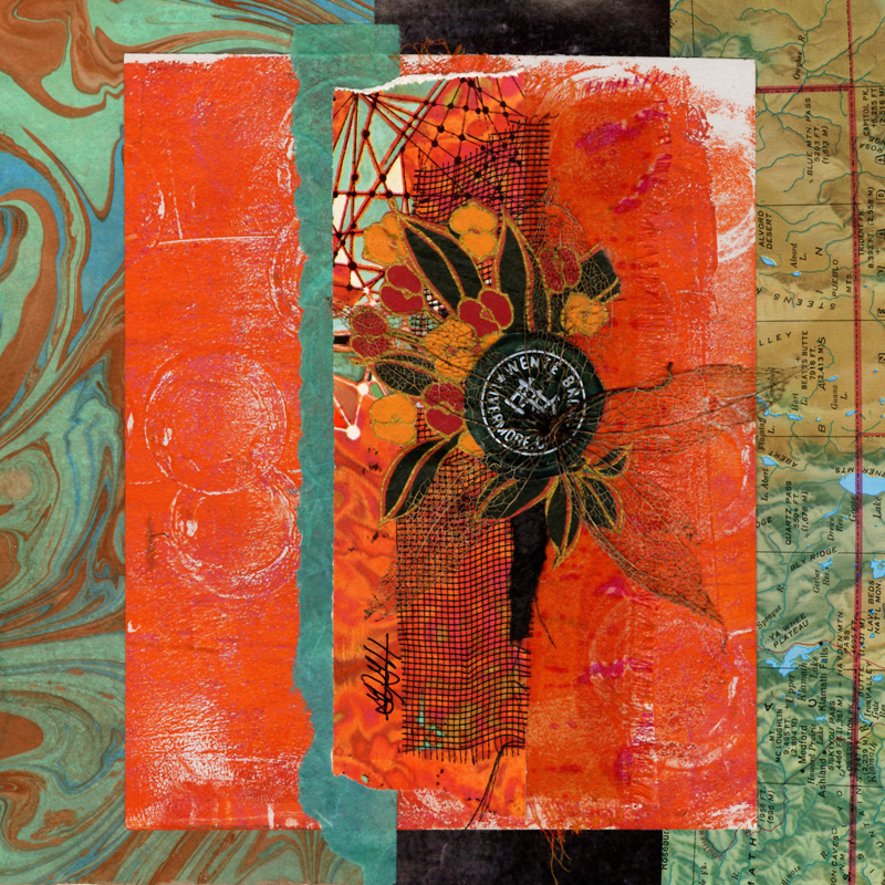 Road Trip collage by Gina Hanzsek